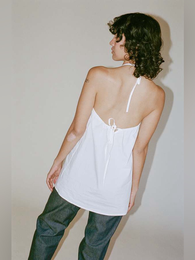 Deiji Studios Cotton Round Halter Dress Xxs — image 6 of 7